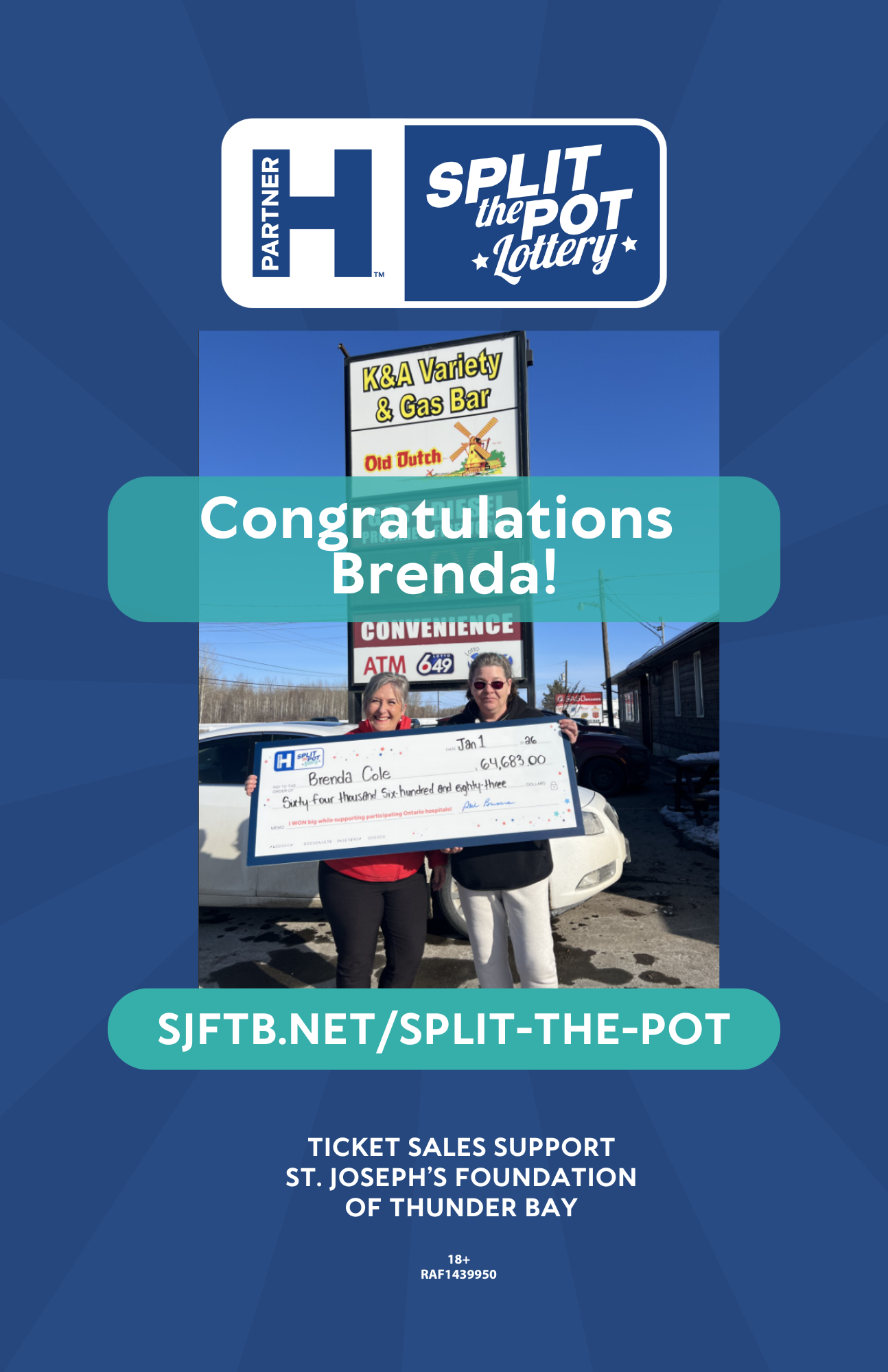 Split the Pot winner Brenda 2026